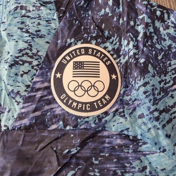 Nike ACG Olympic Team USA Women Medium Windbreaker Jacket Blue New With Tag - Picture 2 of 6